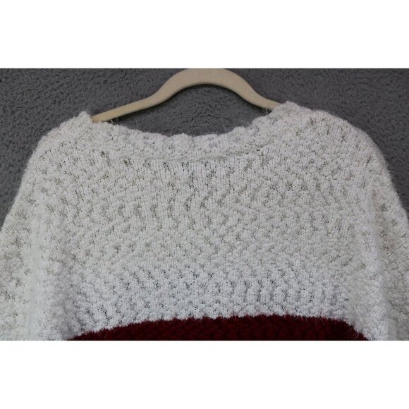 Knox Rose Oversized Popcorn Knit Sweater-Large-Boho-Puff Sleeves-Soft - Picture 9 of 9